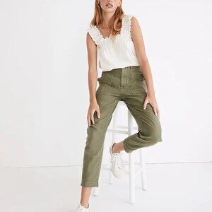 Madewell Green Griff Tapered Fatigue Cargo Pants